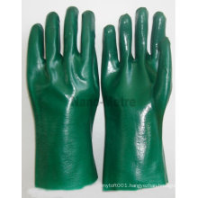 NMSAFETY green knitted thin cotton pvc household gloves